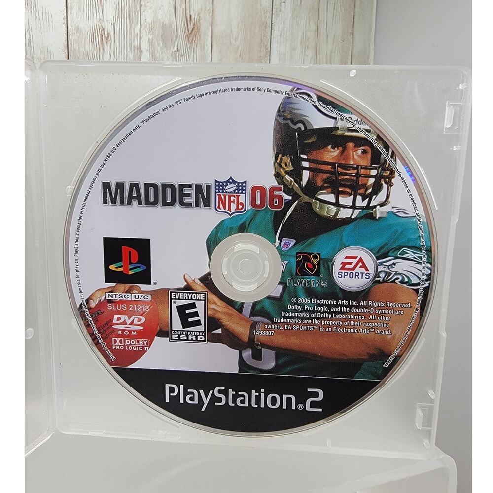 NFL Madden 06 (PS2 PlayStation 2) Video Game Tested Disc Only